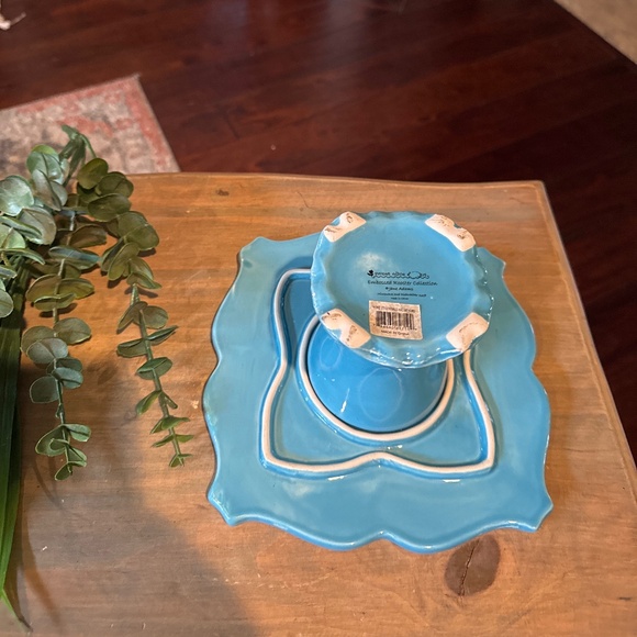 Embossed Rooster Collection - by Sweet Olive Designs - Pedestal Cake Plate - Picture 3 of 7